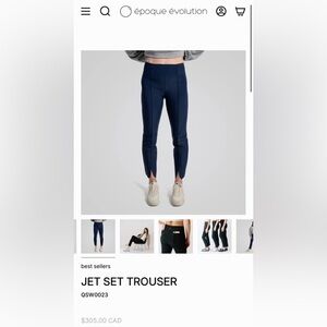 EPOQUE EVOLUTION Navy Blue Jet Set Trousers, 28” (14)